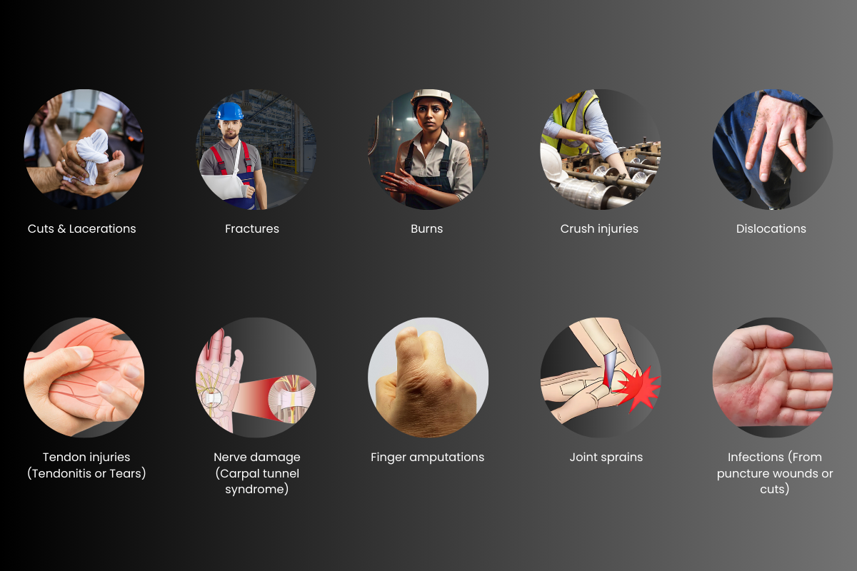 Top 10 industrial hand injuries & how to treat them effectively