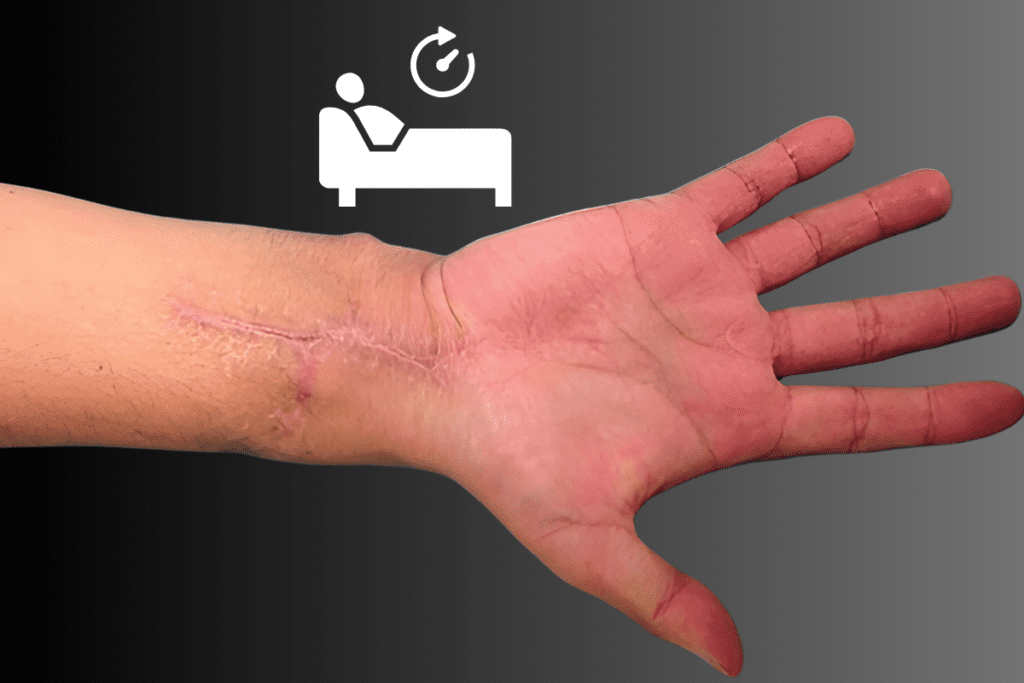 How long does it take to recover from hand replantation surgery?