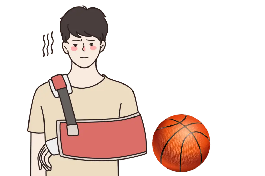 Basketball hand injury