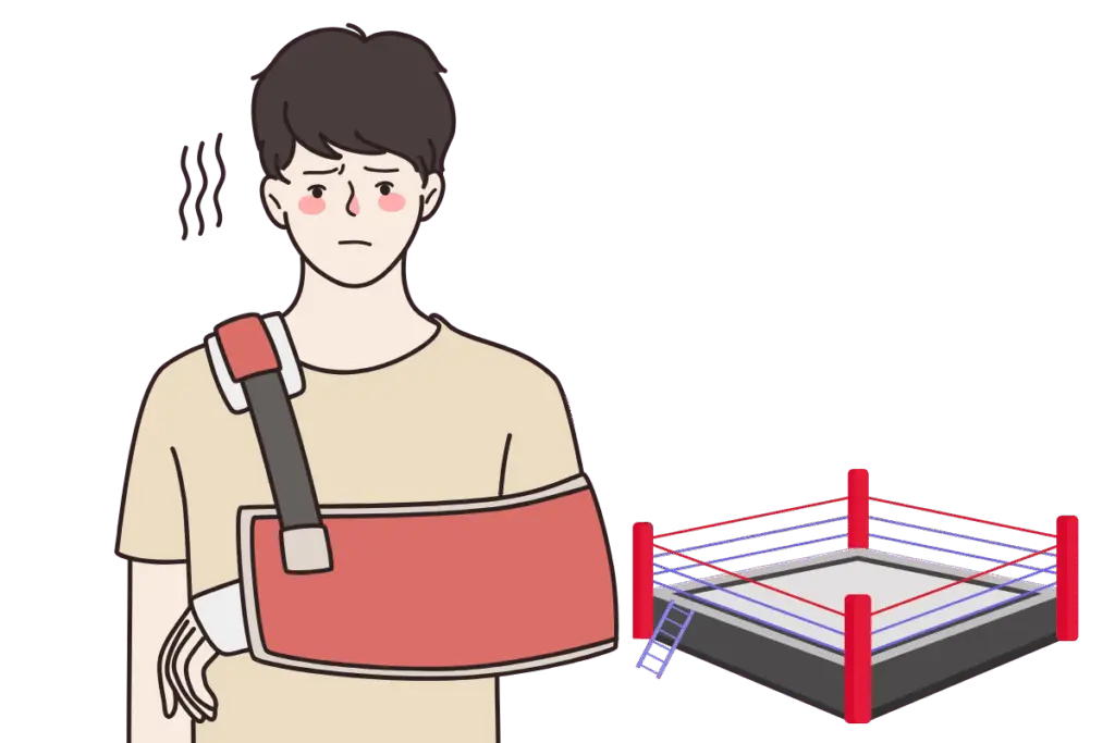 Wrestling hand injury