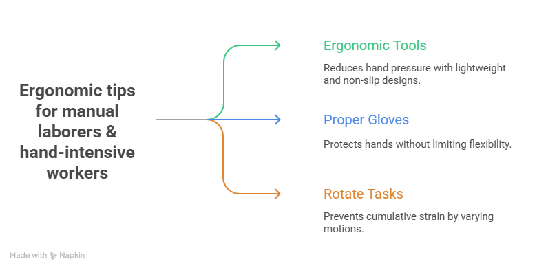 Ergonomic tips for manual laborers & hand-intensive workers