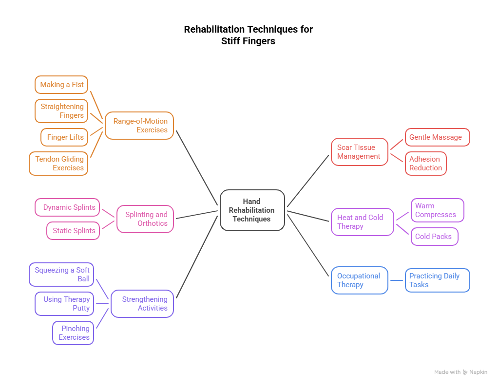 Rehabilitation Techniques for Stiff Fingers