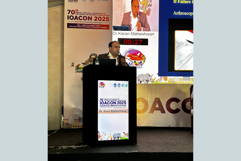 Dr. Karn Maheshwari shares expertise at IOACON 2025: Advancing hand & Wrist arthroscopy